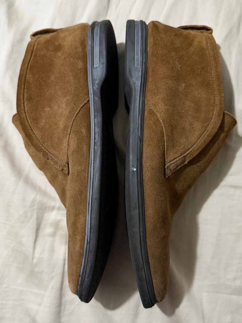 Men’s Peter Millar Excursionist Brown Suede Slip On Chukka Loafers Size 8.5